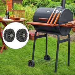 6 Inch Directional Casters 2pcs for Barbecue Grill Accessories Replacement Set