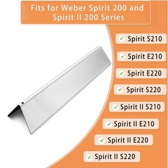 Flavorizer Bar Replacement for Weber Spirit I & II 200 Series, Spirit E210, S210