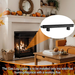 14 Inch Cast Iron Gas Log Burner Starter for Natural Gas Only