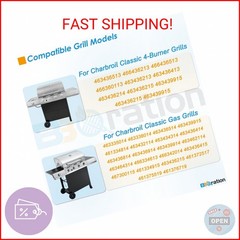 BBQration Replacement Parts Kit for Charbroil 463436214 463436213 461334813 4613