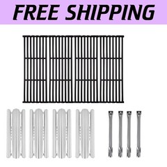 Broil King Replacement Parts Set: Grill Grates, Heat Plates & Burners, 4-Piece