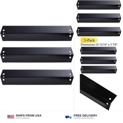 P9505A(3-Pack) Porcelain Steel Heat Plate,Heat Shield, Heat Tent for Chargril…