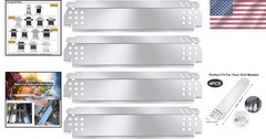 4-Pack Stainless Steel Heat Plates for Nexgrill 720 Series – Durable & Adjust…