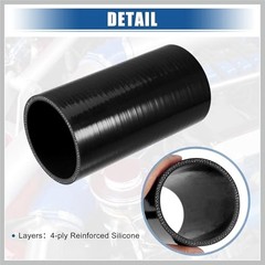 2.75″ ID 6″ Length 4-Ply Reinforced High Temp Straight Coupler Silicone