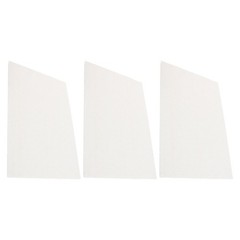 3Pcs Beige Ceramic Fiber Fireproof Boards for Wood Stove Home