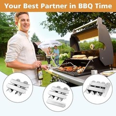 Grill Heat Plates Replacement Parts for 5 Pack Stainless Steel Heat Plates