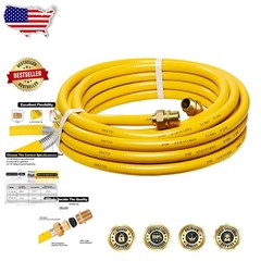 37ft 1/2″ CSST Gas Line – Durable Yellow PE Coated Stainless Steel