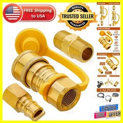 3/8 Inch Gas Quick Disconnect Kit for Propane and Natural Gas Systems