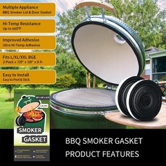 Durable 16 Ft BBQ Smoker Gasket for Big Green Egg L/XL/XXL – Self-Adhesive Seal