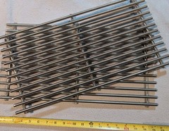 2 Pk HD 18″ X 10″ SUS304 9MM Stainless Cooking Grill Grates Fits Weber & Others