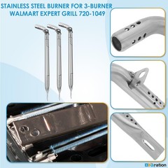 Grill Replacement Parts Kit 3-Pack Heat Plates & Igniters for Walmart Expert