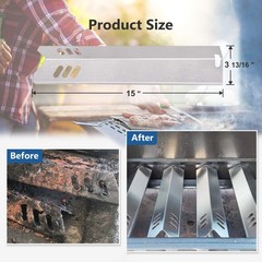 Grill Heat Plates Replacement Stainless Steel Burner Covers