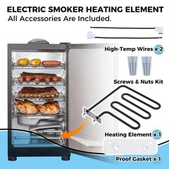 800W Smoker Heating Element Replacement Kit for Digital Electric Smokers, 990709