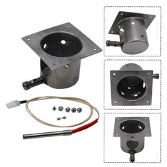 Stainless Steel Fire Burn Pot Upgrade for Traeger and Chef Pellet Grills