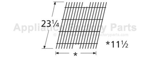 Music City Metals 54911 grid, porc stl wire, 23.25 x 11.5; Vikin