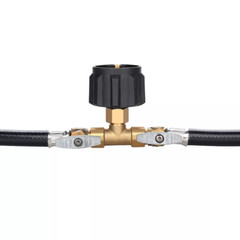 5 FT 2 Way Y Splitter Propane Tank Converter CGA Adapter Replaceme Hose Assembly