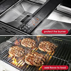 4 Pack Porcelain Grill Heat Plate 14.56″ L, 4 x Porcelain Steel Heat Plates