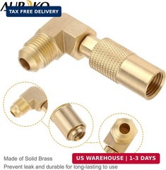 Aupoko Propane Elbow Adapter for Blackstone, Brass RV Gas Connector 3/8″ Male Lo