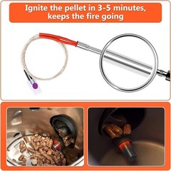 QuliMetal SUS304 Fire Burn Pot and Hot Rod Ignitor Kit, Induction Fan, 2.0 RP…