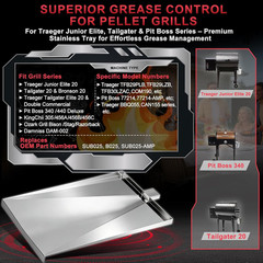 SUB025 Drip Pan for Traeger Tailgater Drip Tray Traeger Junior Elite 20 Tailgate
