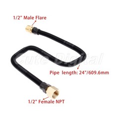 1Pc x 1/2″ X 24″ Flex Gas Line Connector Kit CSA Certified For NG Fireplaces