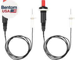 2 Pairs Piezo Grill Igniter Replacement Spark Ignition Kit BBQ Electrode Metal T