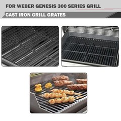 Replacement Grill Grates for Weber Genesis E-310 E-330 S-310 S-330, Cast Iron 19