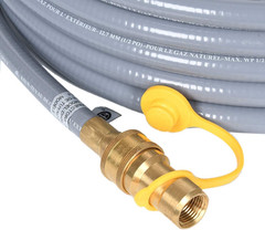 10 FT 1/2 ID Natural Gas Hose Quick Connect Fitting for Gas Grill Generator