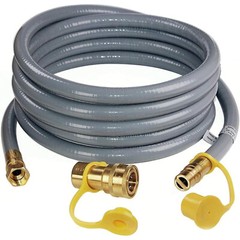 25FT 3/8 Inch ID Natural Gas Hose Low Pressure LPG Hose with Quick Connect Kit