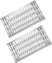 18 5/8″ Stainless Steel Grill Heat Plates Shield Flame Tamer Ceramic Rod