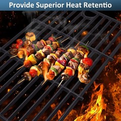 17″Grill Grates Cast Iron Cooking Grate for Char Broil G426-0004-W1 G426-0005-W1