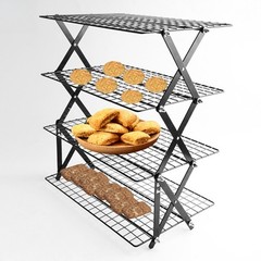 234 Tier Collapsible Cooling Rack for Baking Folding Stackable Roasting Rack