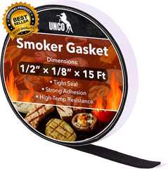 Smoker Gasket – 15 Ft, 1/2″X1/8″, High Temp Grill & BBQ Gasket