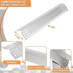 16 1/8″ Heat Plates & Burner Tubes for Kitchenaid Grill Replacement Parts 720…