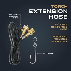 59 in. Universal Extension Hose and Belt Clip