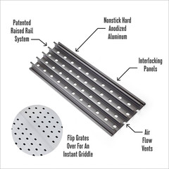 13.75 In. X 15.375 In. Grates for the Classic Kamado Joe (3-Piece)