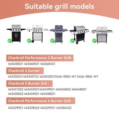 463448021 Cast Iron Cooking Grates for Charbroil Performance 5 Burner Grill