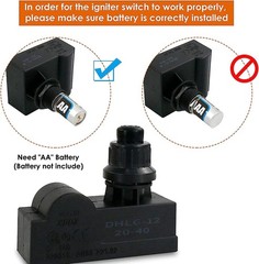 2 Outlet Push Button Grill Electronic Igniter Kit For Charbroil 463436215