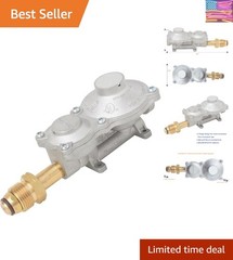 2 Stage Propane LP Horizontal Super Compact Regulator with POL for RV, Vans, …