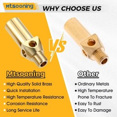 10PCS Propane Natural Gas Burner Jet, Propane Burner Brass Head Nozzle for Ca…