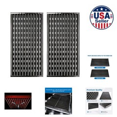 Grill Grates Replacement 2 Piece Porcelain Enameled Iron Gas Grill Cooking Grids