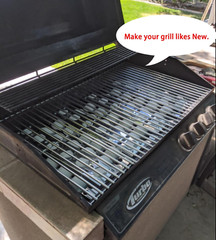 Solid Stainless Grill Cooking Grates Replacement Parts for 16517 Bull BBQ Angus