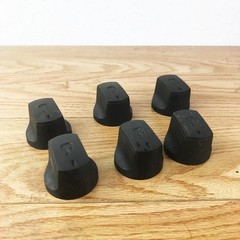 OEM Char-Broil Grill Knob Set 6 Burner Control Knobs Black Gas BBQ Replace Part