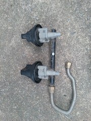 Gas Grill Propane DUAL Gas Control Valve Assembly & TUBE FLEX KNOW replacement