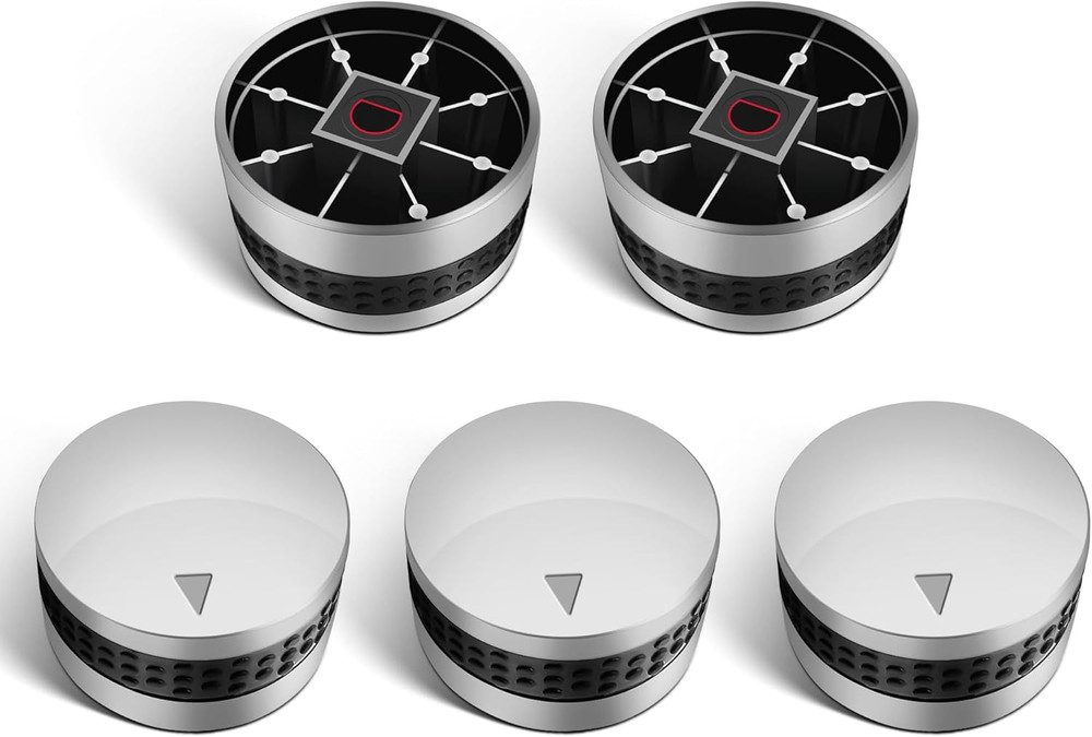 Grill Control Knobs for Gas BBQ D Shaped Valve Stem 5 Pack Chrome Plated