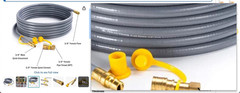 36ft 3/8inch Natural Gas Quick Connect Hose Propane To Natural Gas Conversion Ki