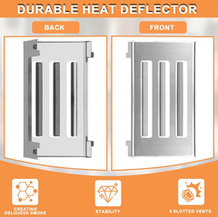 Heat Deflector for Weber Spirit II E210 E220 E310 S210 S310 Stainless Steel