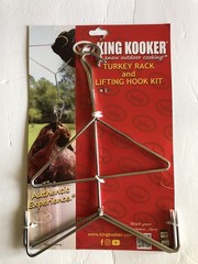 Turkey Rack and Lifting Hook Kit. For use with Fryer Chrome