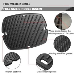 Q2200 Griddle Replacement Parts for Weber Q Grill Parts Weber Q2000 Q2400 Q200