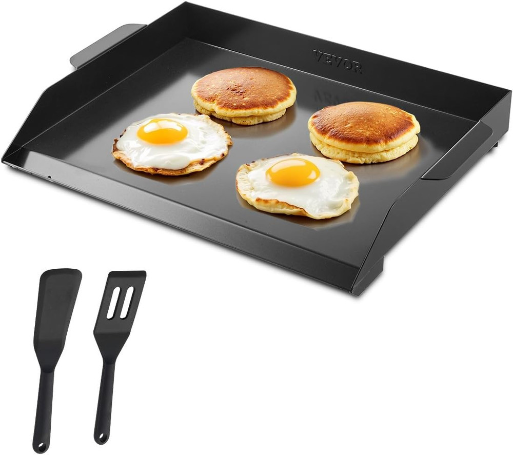 20×16 Inch Carbon Steel Griddle – Portable BBQ Grill & Teppanyaki Plate